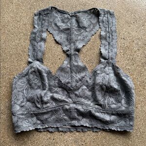 Gray Lace Bralette